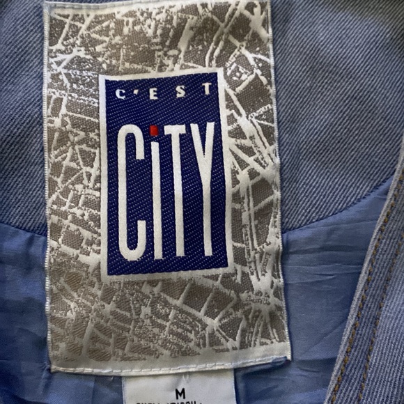 C’EST CiTY, Silk Vest, Denim Color - Picture 9 of 14